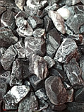 Мраморный чёрный щебень декоративный галтованный 20-40 мм, фото 2