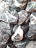 Мраморный щебень чёрный галтованный декоративный 10-20 мм, фото 2