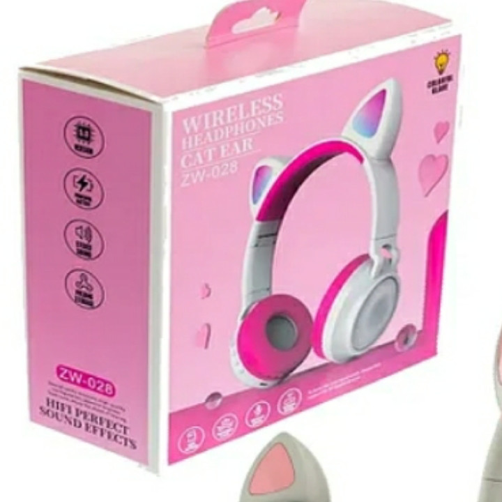 Беспроводные наушники Wireless Headphones cat ear ZW-028 светящиеся ушки - фото 4 - id-p139893949