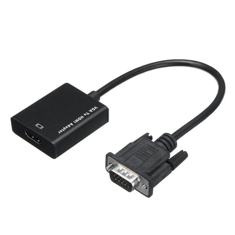 Адаптер - переходник VGA - HDMI PRO PLUS, черный 555534 - фото 4 - id-p138002000