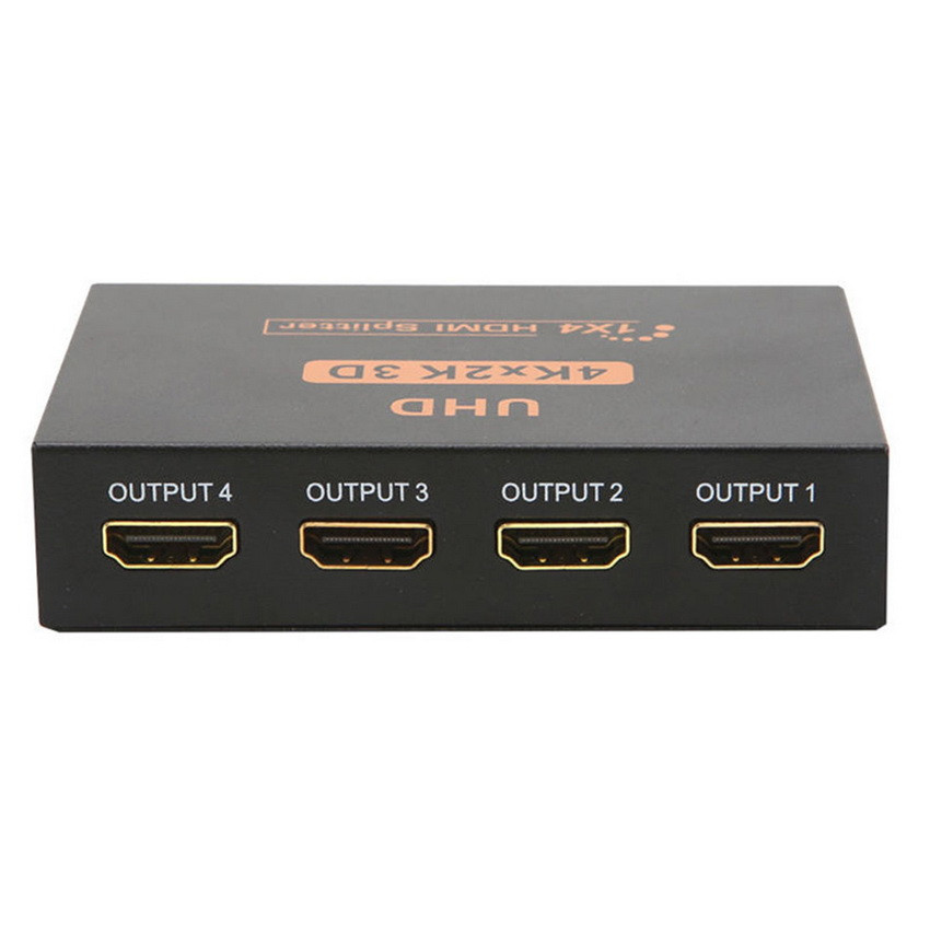 Адаптер - разветвитель - сплиттер 1×4 HDMI, UltraHD 4K 3D, активный, черный 555555 - фото 4 - id-p101608211