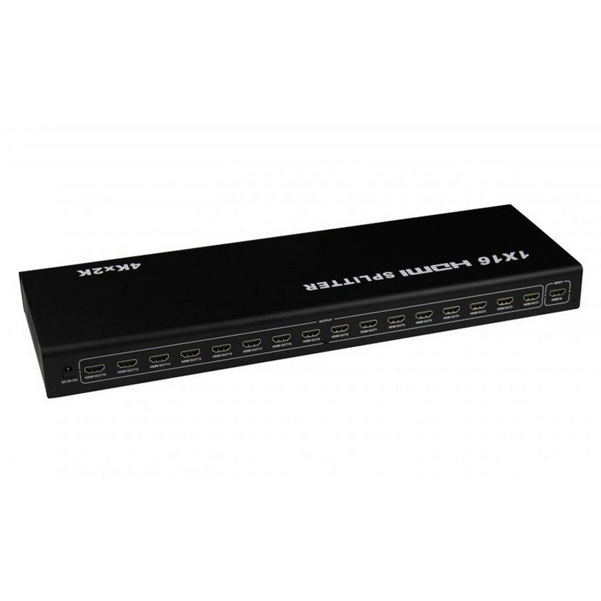 Адаптер - разветвитель - сплиттер 1×16 HDMI, UltraHD 4K 3D, активный, черный 555567 - фото 2 - id-p138002052