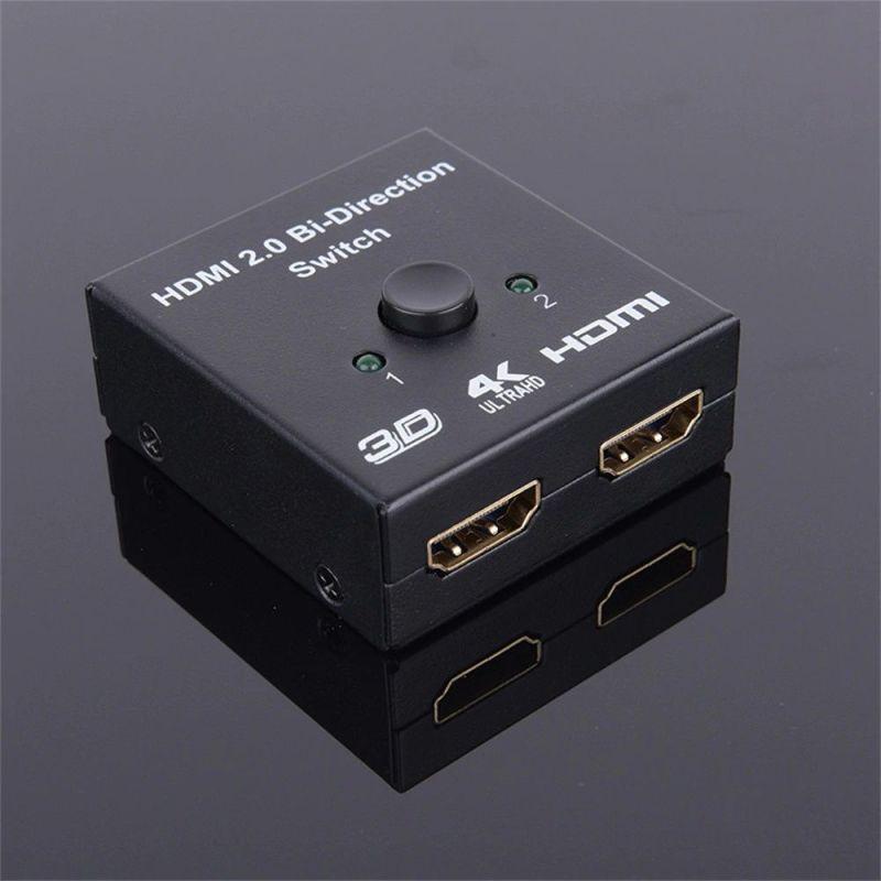 Адаптер - свитч - сплиттер 2in1 HDMI 2.0, 4K 3D, пассивный, черный 555568 - фото 3 - id-p138002053