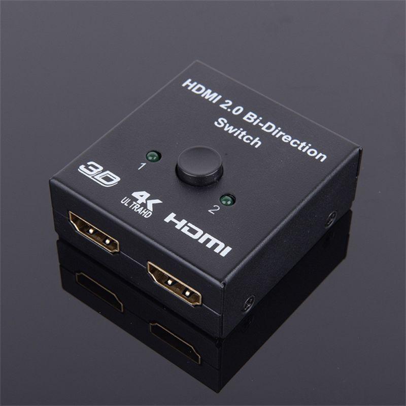 Адаптер - свитч - сплиттер 2in1 HDMI 2.0, 4K 3D, пассивный, черный 555568 - фото 4 - id-p138002053