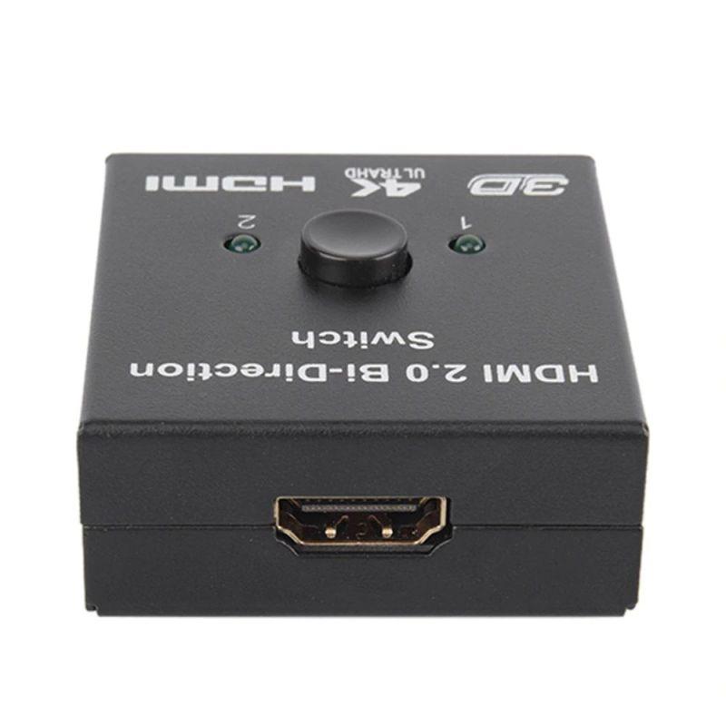 Адаптер - свитч - сплиттер 2in1 HDMI 2.0, 4K 3D, пассивный, черный 555568 - фото 6 - id-p138002053