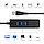 Адаптер - переходник - хаб USB3.0 - 3x USB3.0 - RJ45 (LAN) до 1000 Мбит/с, черный 555620, фото 3