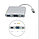 Адаптер - переходник - хаб USB3.1 Type-C на VGA - USB3.1 Type-C - USB3.0, серебро 555688, фото 3