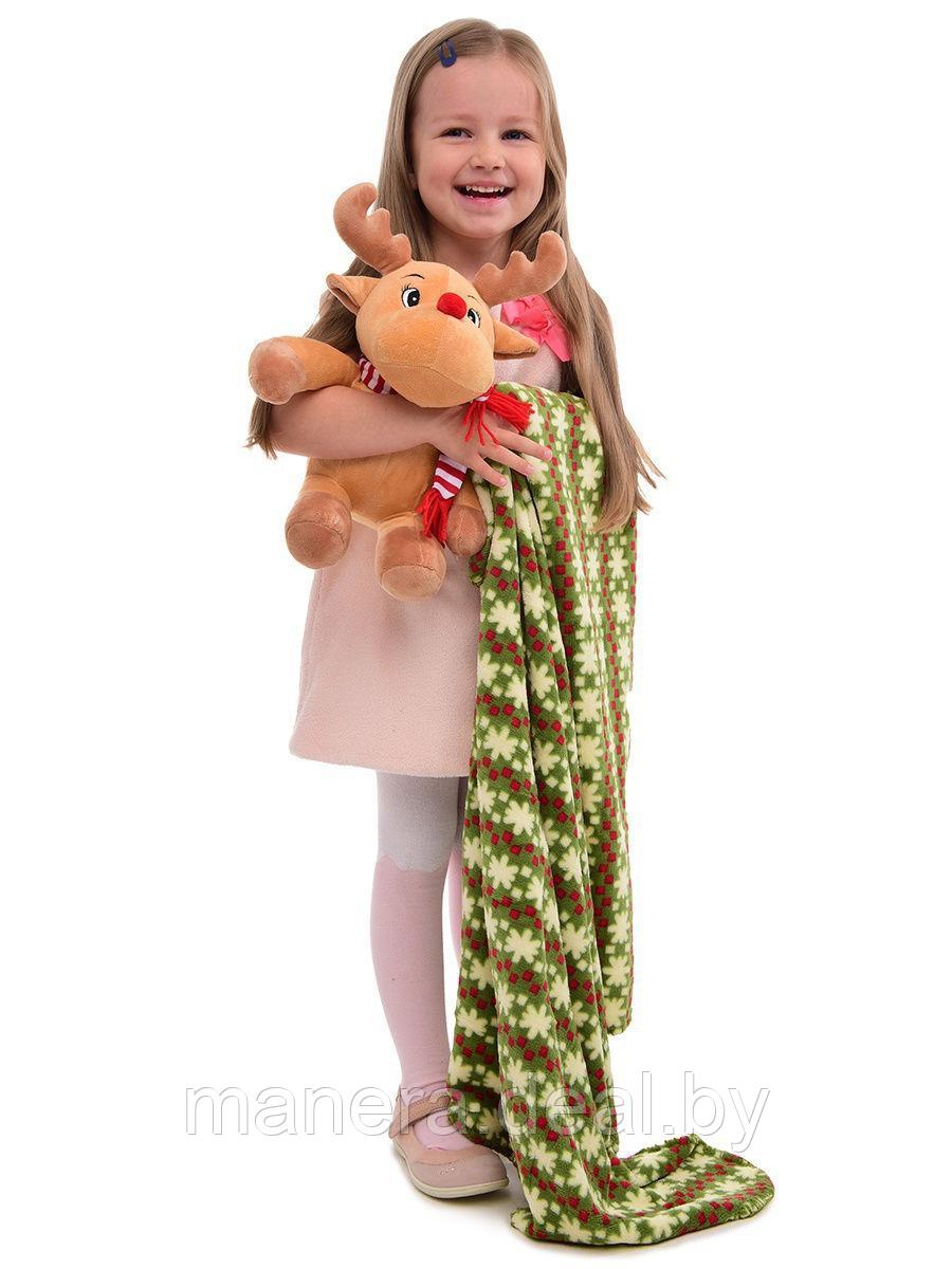 Мягкая игрушка с пледом Новогодний медвежонок товары для малышей - фото 2 - id-p139954458