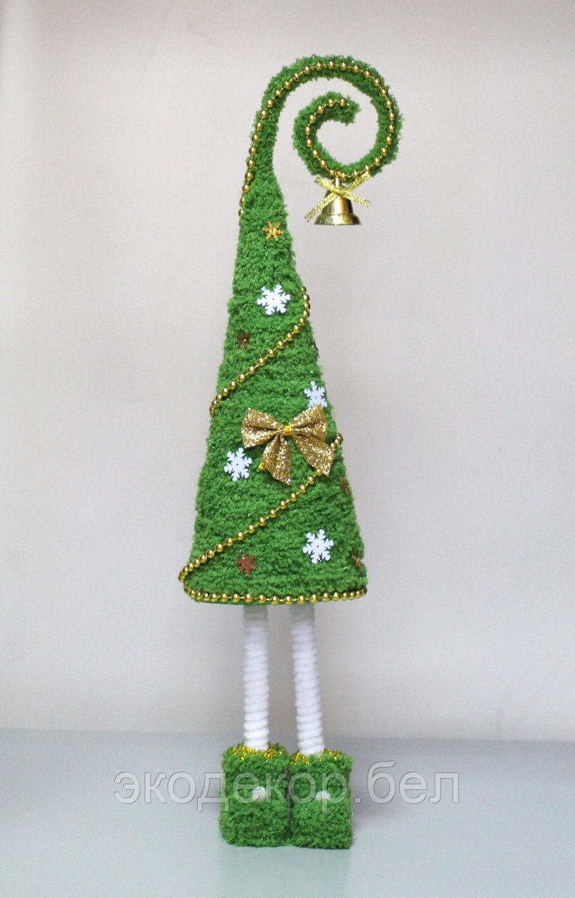 Новогодняя елка на ножках зелёная (ёлочка сувенирная) - фото 1 - id-p139960626