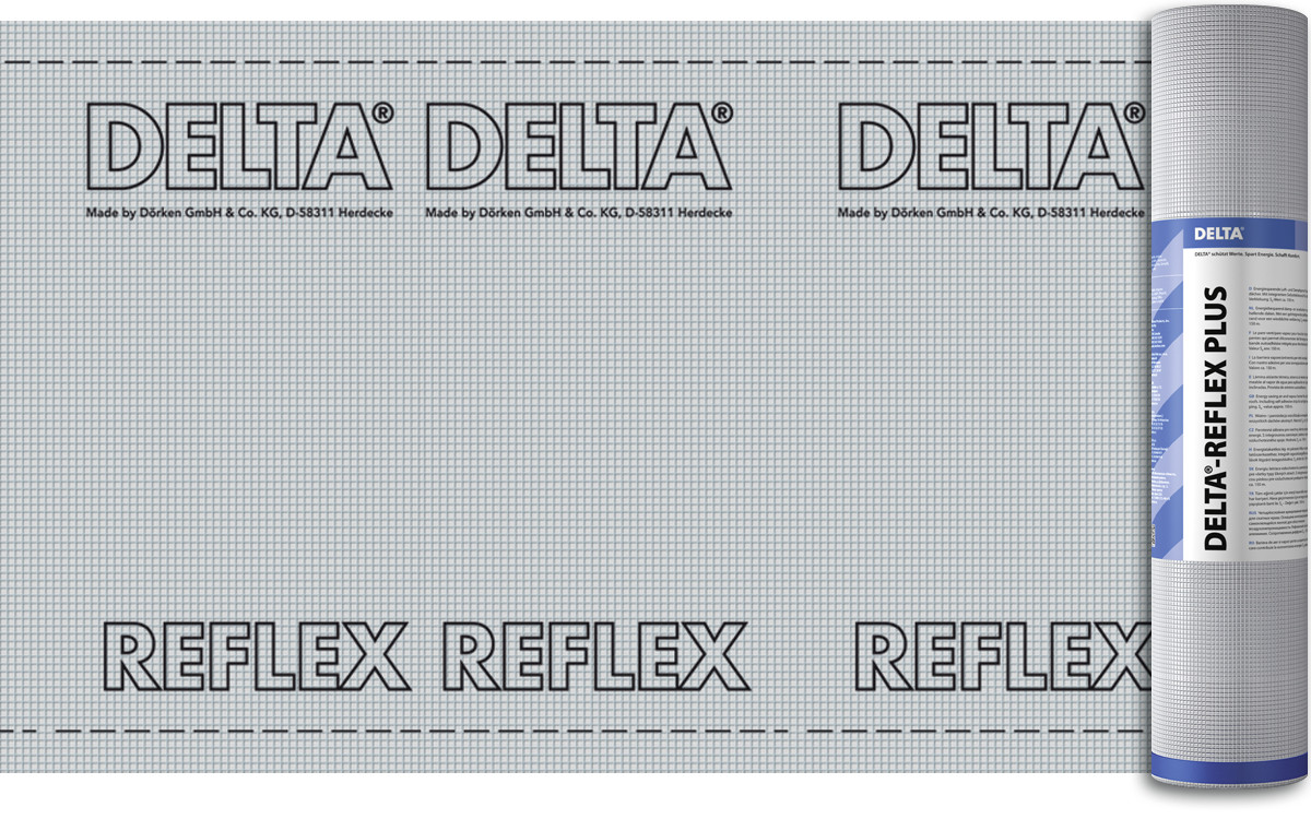 Пароизоляционная плёнка DELTA-Sd-FLEXX 150м² 60г/м² для реноваций, с переменной паропроницаемостью - фото 1 - id-p137619555