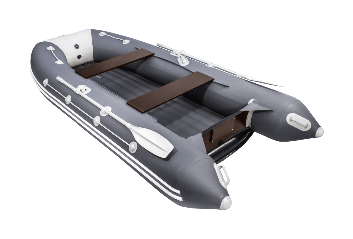 Надувная лодка Таймень LX 3600 НДНД графит/светло-серый - фото 3 - id-p94498059