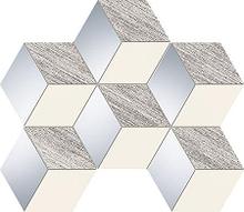 Керамическая плитка мозаика Senza grey hex 22.1х28.9
