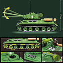 Конструктор Советский средний танк Т-34, 100063, 1113 дет., аналог LEGO (Лего), фото 4