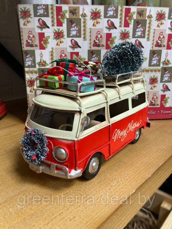 Новогодняя фигурка "Автобус с подарками" [380252] - фото 5 - id-p122853420