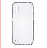 Чехол-накладка для Samsung Galaxy A01 SM-A015 (силикон) прозрачный с защитой камеры, фото 1