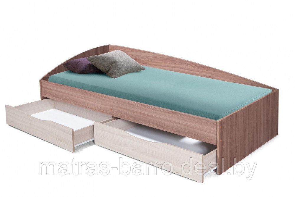 Односпальная кровать Фея-3 с ящиками белая (спальное место 80х190 см) - фото 6 - id-p129846446