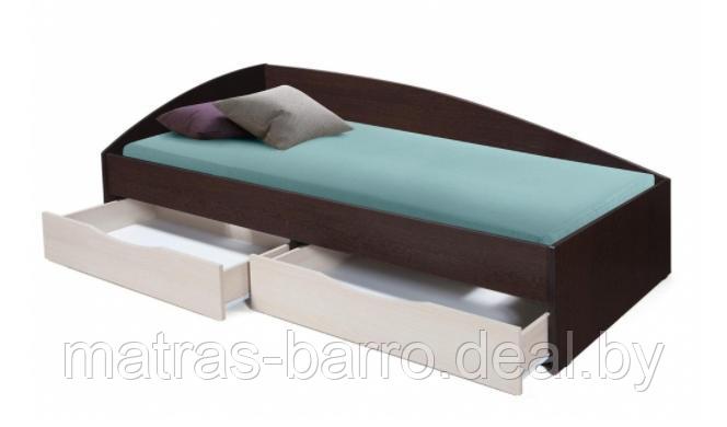 Односпальная кровать Фея-3 с ящиками белая (спальное место 80х190 см) - фото 4 - id-p129846446