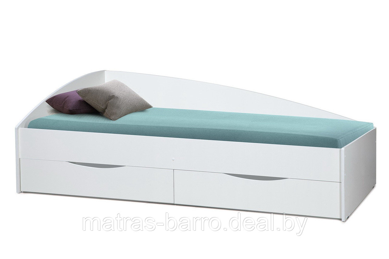 Односпальная кровать Фея-3 с ящиками венге/вудлайн кремовый - фото 4 - id-p139975918