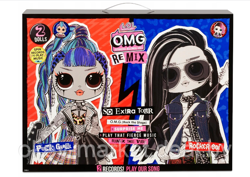 Набор Кукол LOL OMG Remix Rocker Boi and Punk Grrrl 2 Pack - фото 10 - id-p139987914