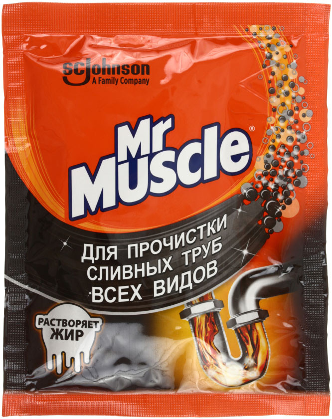 Средство для чистки труб Mr. Muscle  70 г (порошок)