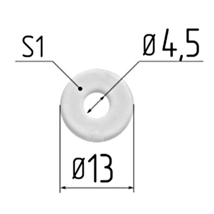 Кольцо под шуруп, Ø (мм): 4.5, фото 2