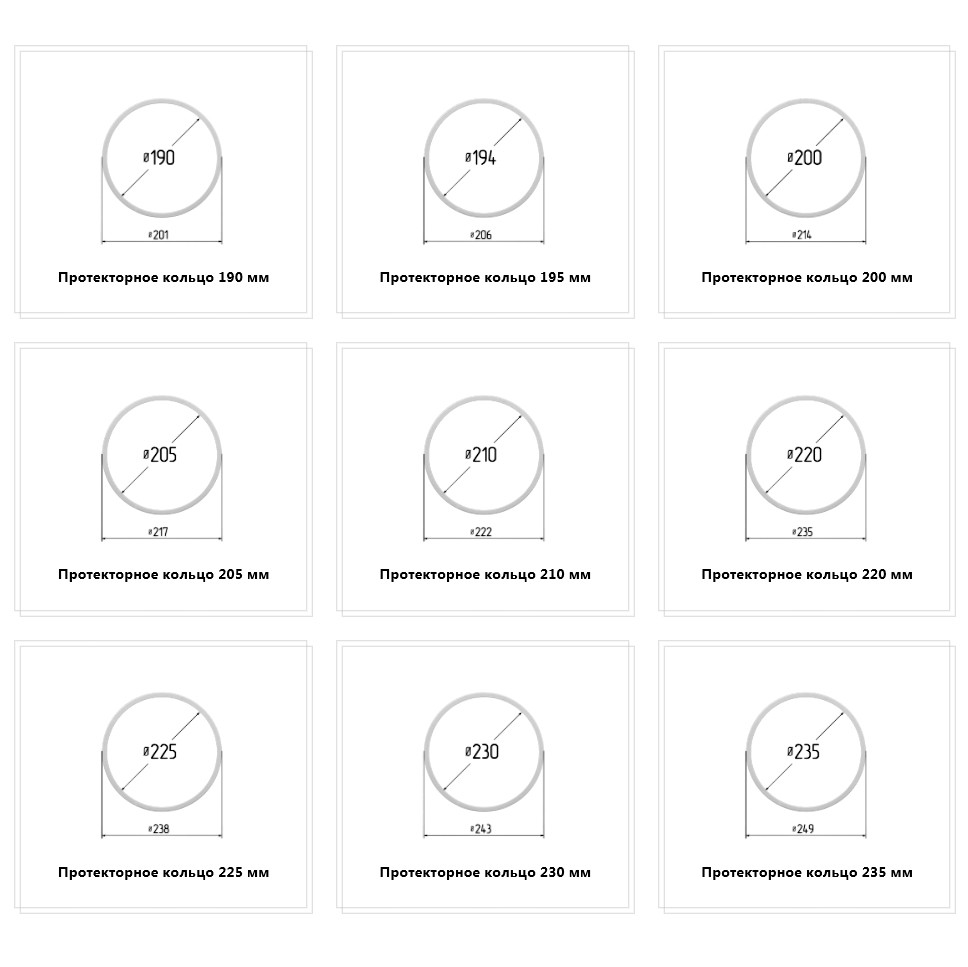 Кольцо под светильник, Ø (мм): 10, 20, 25, 30, 35, 40, 45, 50, 55 - фото 6 - id-p33379419