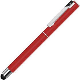 Ручка-роллер Страйт со стилусом для сенсорных экранов под нанесение логотипа