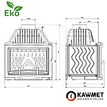 Каминная вставка Kawmet W17 Panorama 16.1 кВт EKO, фото 2