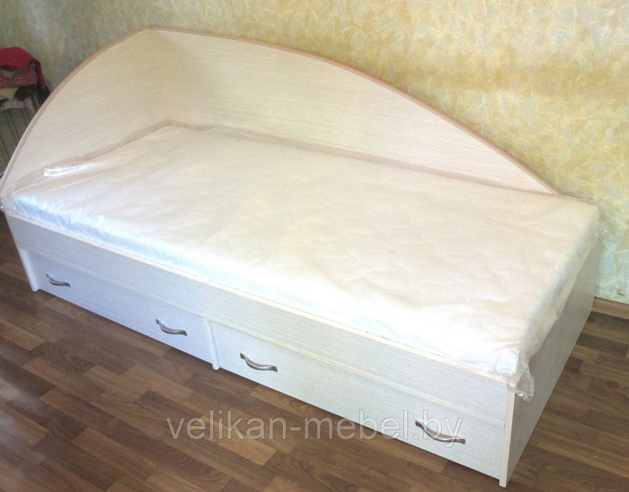 Кровать односпальная с ящиками -Крепыш -03- Комби - фото 3 - id-p140023361