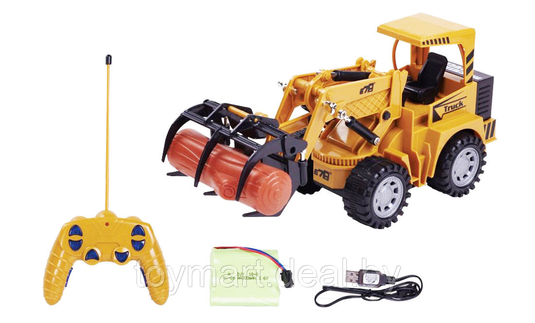 Трактор-лесопогрузчик игрушка на пульте управления, 870494 - фото 2 - id-p140023489