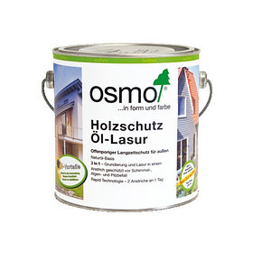 Защитное масло-лазурь для древесины Osmo Holz-Schutz Öl Lasur* для фасадов и террас