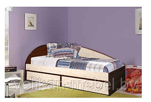 Кровать односпальная с ящиками Крепыш-03- 90*200см- Карты Рассрочек