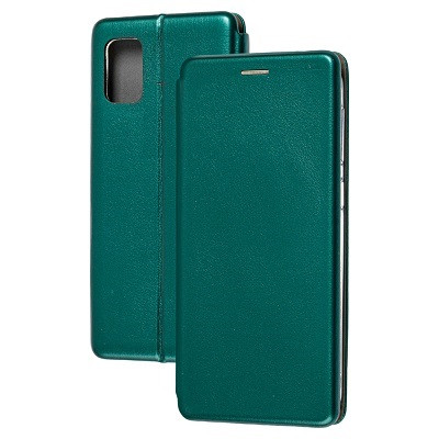 Чехол-книга на основе из силикона Book Case New 3D зеленый для Samsung Galaxy M31s - фото 1 - id-p139983025