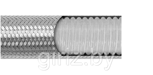 Фторопластовый (тефлоновый) рукав гофрированный PTFE 3 D= 10 мм - фото 1 - id-p140065281