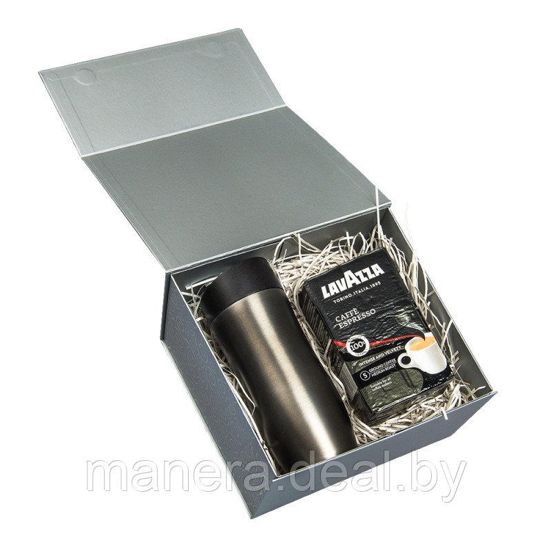 Набор подарочный "9034191/1": кофе молотый Lavazza 250 г и кружка термическая Classico - фото 1 - id-p140065575