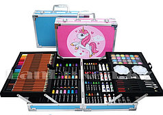 Набор для рисования в чемоданчике, 145 предметов Розовый