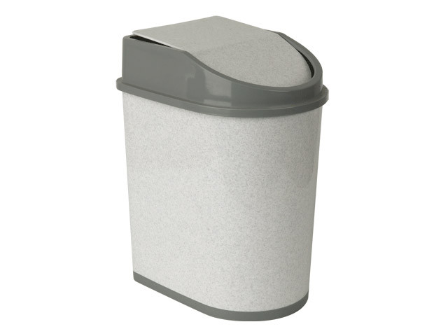 Контейнер для мусора 8л (мраморный) (IDEA)