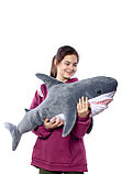 Мягкая игрушка Акула 100 см Тёмно-серая, фото 6
