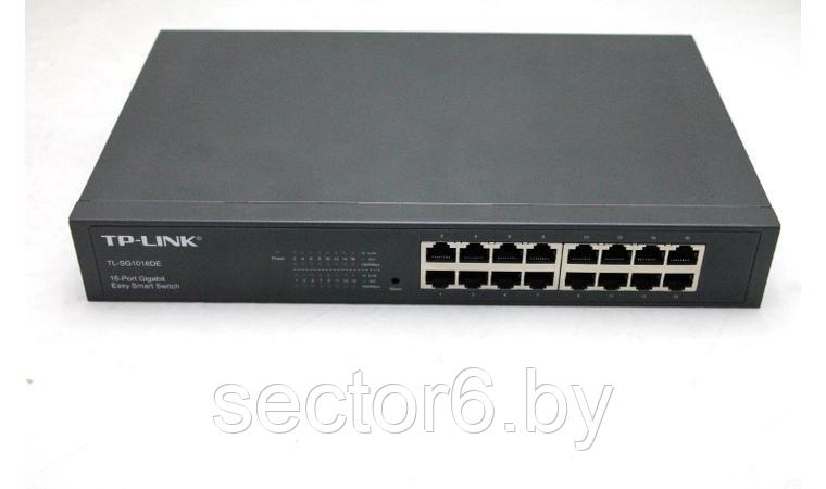 Коммутатор TP-Link TL-SG1016DE - фото 1 - id-p115662823