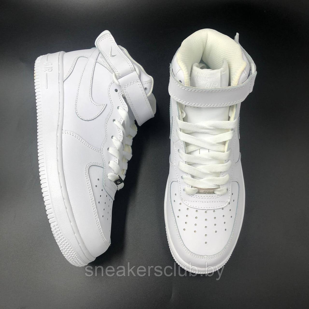 Кроссовки Nike Force белые женские, подростковые/ демисезонные/ весенние