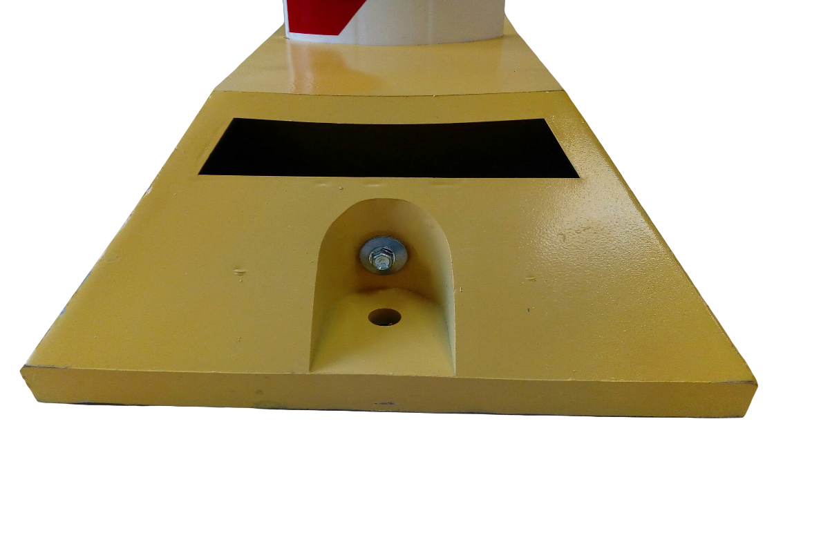 Делиниатор дорожный резиновый ДДР-610 + столбик сигнальный без пленки (белый) - фото 3 - id-p118529868