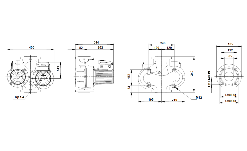 Циркуляционный насос Grundfos UPSD 65-60/2 F 3x400B - фото 3 - id-p69143650