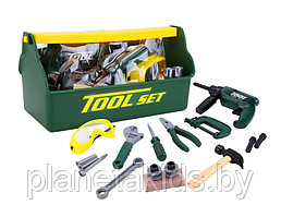 Игровой детский набор строительных инструментов T115(G) с переноской (22 предмета)