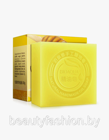 Натуральное мыло ручной работы с мёдом Honey Natural Oil Soap,100 гр. Bioaqua - фото 1 - id-p140096103