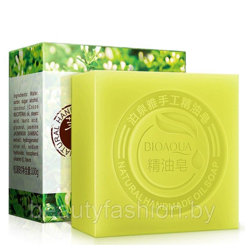 Натуральное мыло ручной работы с жасмином BIOAQUA Jasmine Natural Oil Soap, 100 гр. Bioaqua - фото 1 - id-p140096105