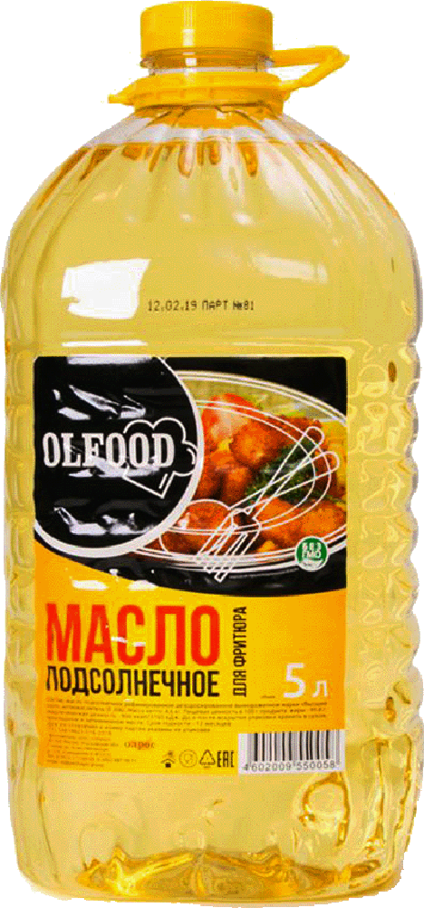 Масло фритюрное «Olfood» 5л. Подсолнечное масло для фритюра 5л. Подсолнечное масло для фритюра