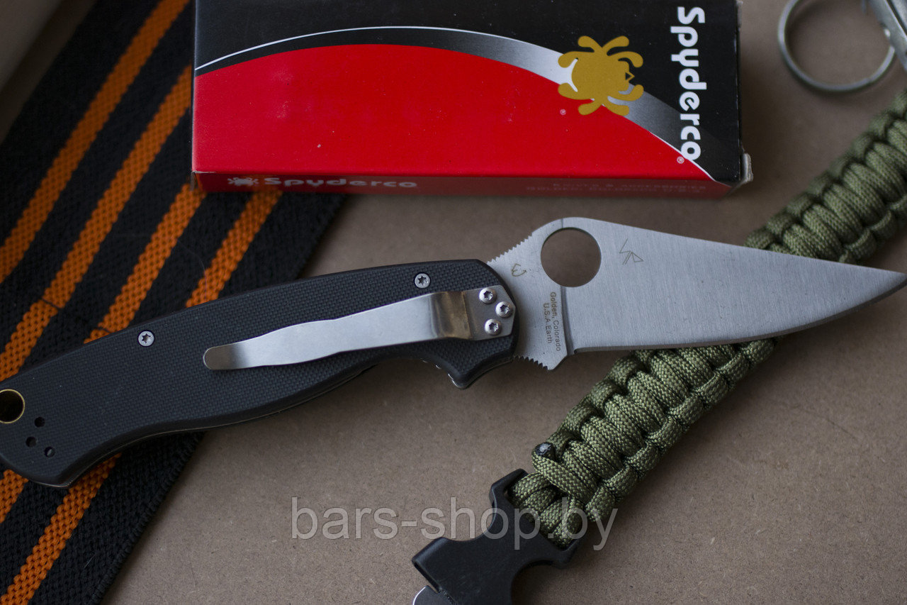 Складной нож Spyderco Military black - фото 2 - id-p140098451