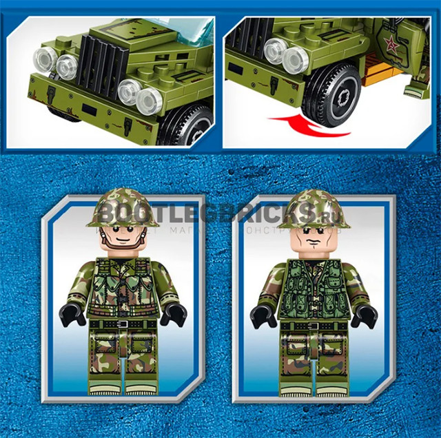Конструктор Sembo Block Sembo Block 105471-74 Набор военной техники (4 в 1) Цена указана за 1 ШТУКУ. - фото 4 - id-p140108424
