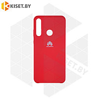 Soft-touch бампер KST Silicone Cover для Huawei Y6p (2020) красный