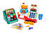 Детская касса Мой магазин 7256 Joy Toy с калькулятором, сканером, чеком, продуктами, со светом и звуком  д, фото 3